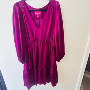 Lilly Pulitzer Fuchsia V-Neck Dress